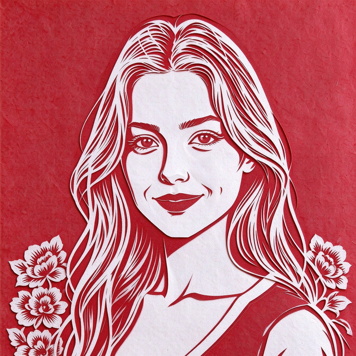 Custom Paper Cut Portrait from Your Photo — Handmade Chinese Papercut | Mrehloy®